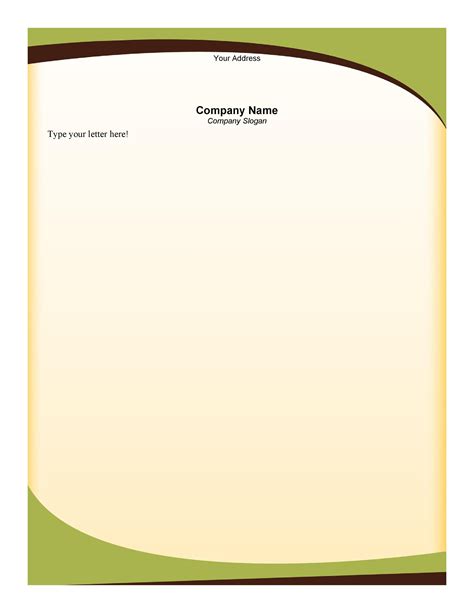 free printable letterhead templates.